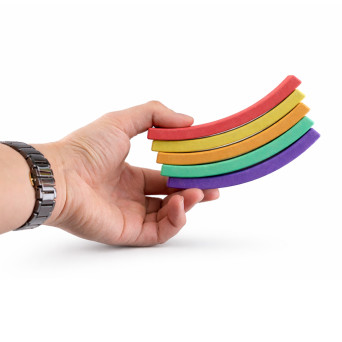 Geometric Blocks: Arcs, Set of 24 (6 Colors)
